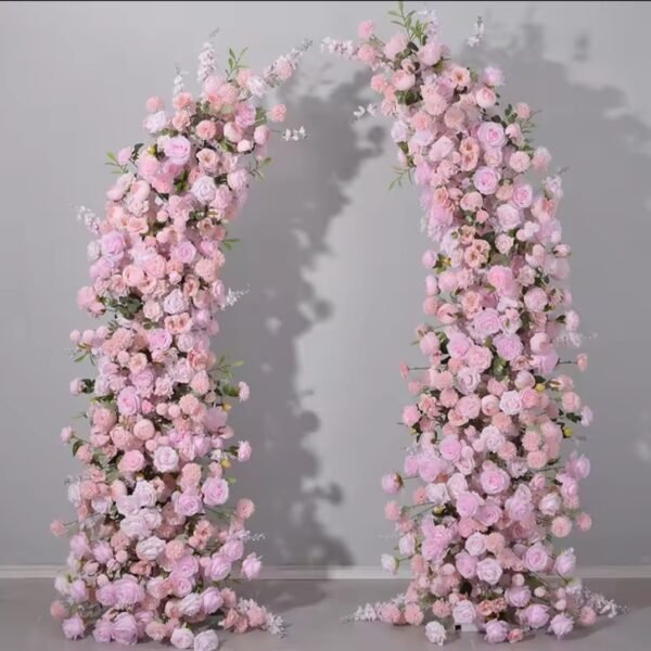 Romantic Blush Pink Floral Wedding Arbor Hire Adelaide