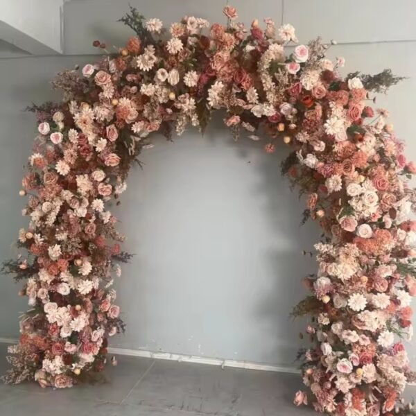 Luxury Blush & Burgundy Floral Wedding Arbor Hire Adelaide